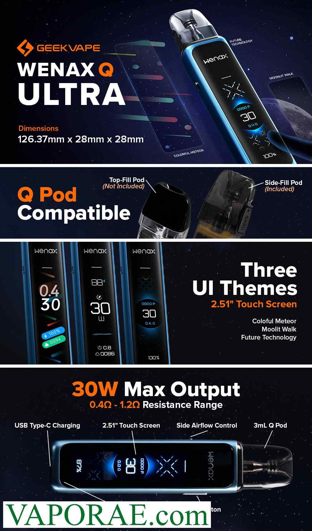 GEEKVAPE Wenax Q Ultra Pod Kit in AE
