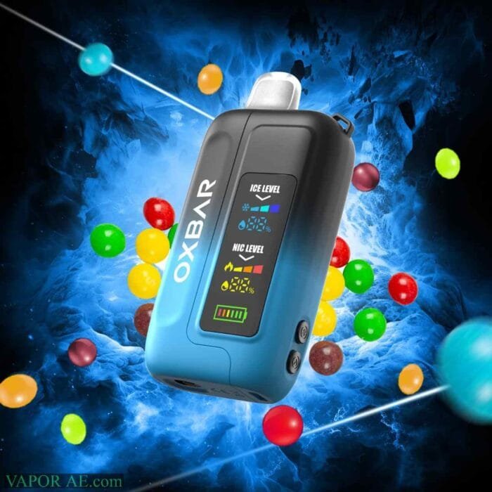 OXBAR Ice-Nic Control 35000 Puffs 50MG Disposable Vape Price in Dubai Rainbow Candy