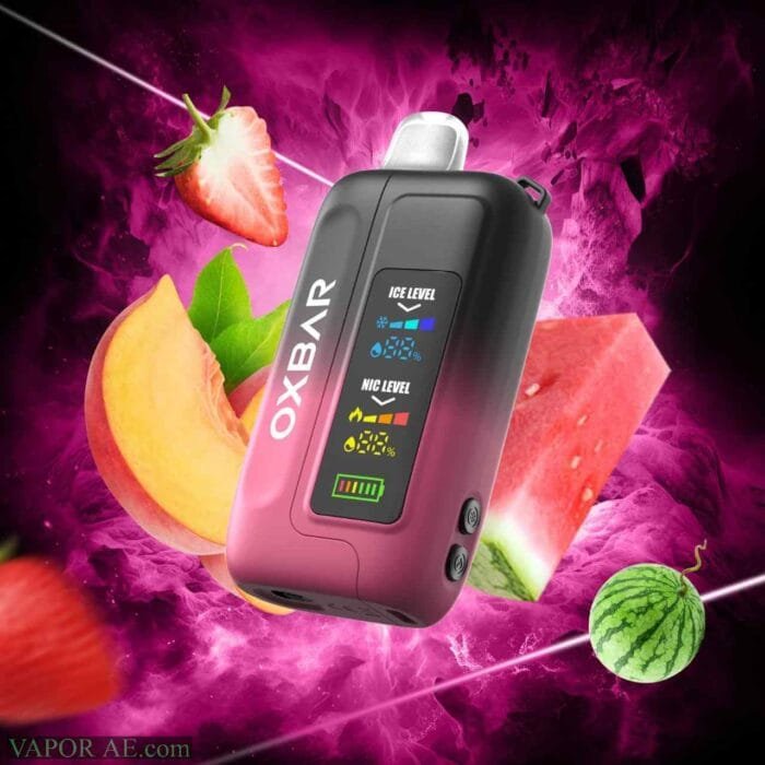 OXBAR Ice-Nic Control 35000 Puffs 50MG Disposable Vape Price in Dubai Strawberry Watermelon Peach