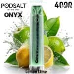 Pod Salt Onyx 4000 Puffs 20MG Disposable Vape Price in Dubai Lemon Mint