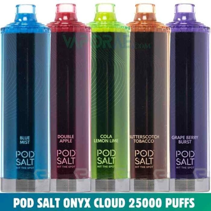 POD SALT Onyx Cloud 25000 Puffs 5mg Disposable Vape Price in Dubai