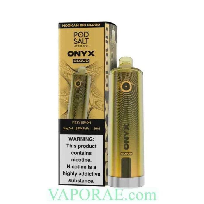 POD SALT Onyx Cloud 25000 Puffs 5mg Disposable Vape Price in Dubai Fizzy Lemon