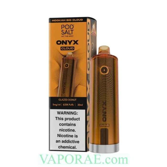 POD SALT Onyx Cloud 25000 Puffs 5mg Disposable Vape Price in Dubai Glazed Donut