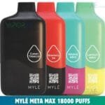 MYLE META MAX 18000 Puffs Disposable Vape Price in Dubai