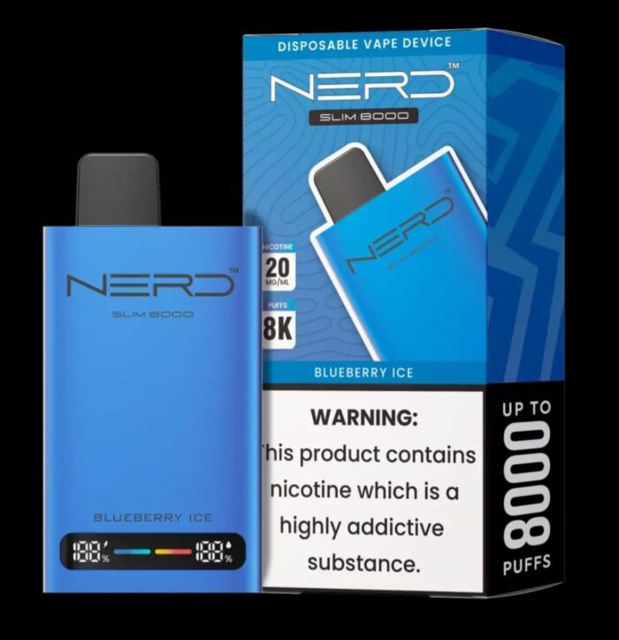 NERD Slim 8000 Puffs BLUEBERRY ICE