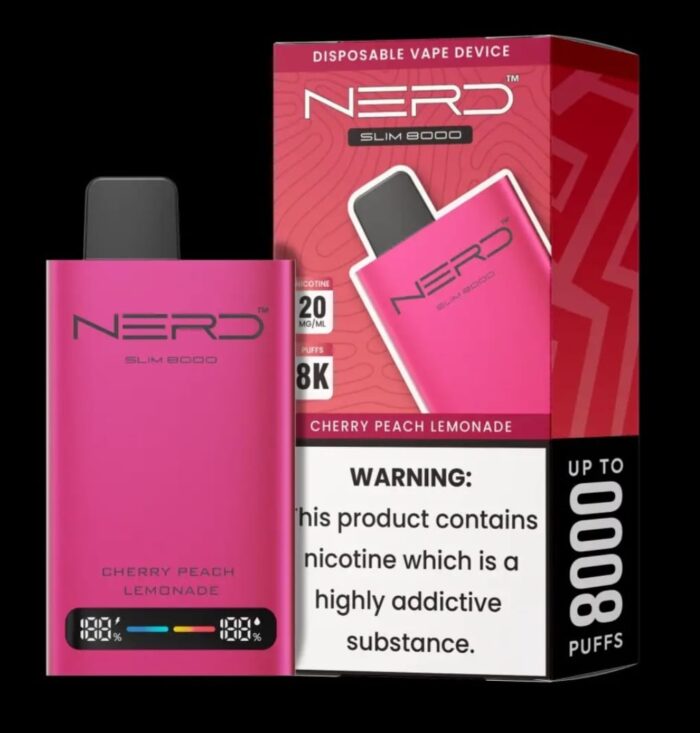 NERD Slim 8000 Puffs CHERRY PEACH LEMONADE