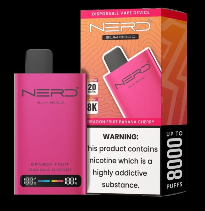 NERD Slim 8000 Puffs DRAGON FRUIT CHERRY