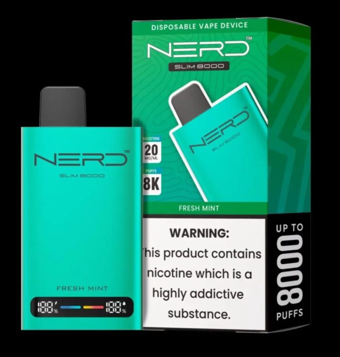 NERD Slim 8000 Puffs FRESH MINT