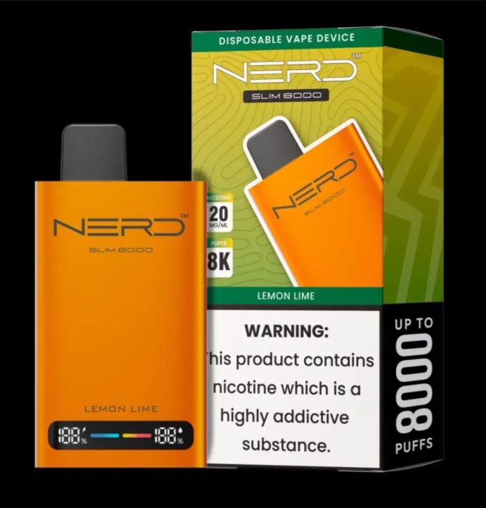 NERD Slim 8000 Puffs LEMON LIME