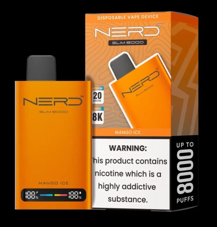 NERD Slim 8000 Puffs MANGO ICE