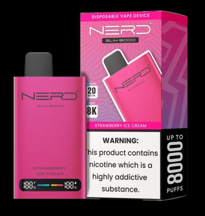 NERD Slim 8000 Puffs STRAWBERRY ICE CREAM
