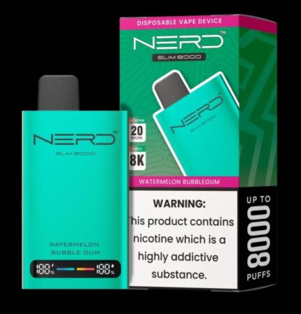 NERD Slim 8000 Puffs WATERMELON BUBBLE GUM