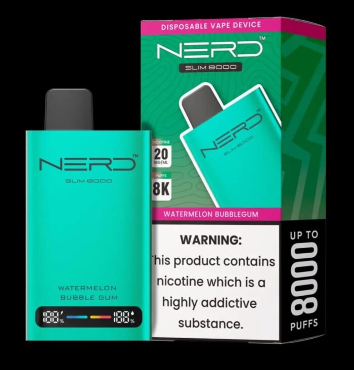 NERD Slim 8000 Puffs WATERMELON BUBBLE GUM