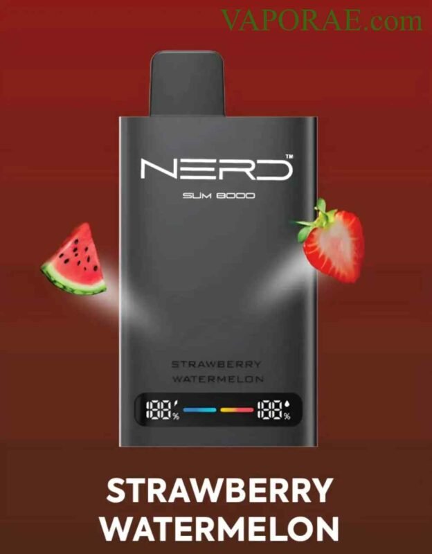NERD Slim 80000 Puffs Disposable Vape Price in Dubai Strawberry Watermelon
