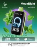 ELF BAR Moon Night 40000 Puffs 50MG Disposable Vape Price in Dubai Miami Mint