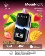 ELF BAR Moon Night 40000 Puffs 50MG Disposable Vape Price in Dubai Strawberry Mango