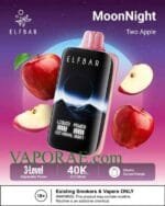 ELF BAR Moon Night 40000 Puffs 50MG Disposable Vape Price in Dubai Two Apple