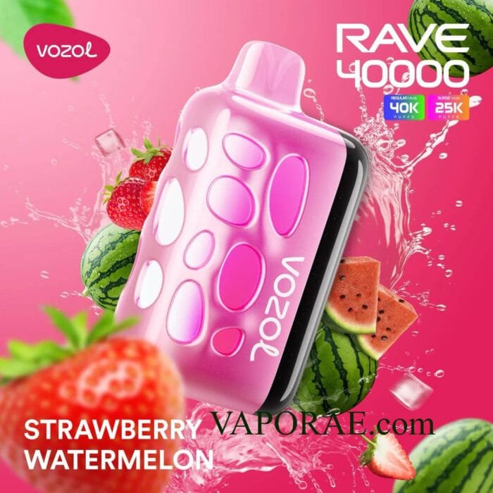 VOZOL Rave 40000 Puffs 50MG Disposable Vape Price in Dubai Strawberry Watermelon