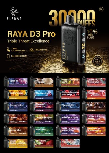 Elfbar Raya D3 Pro 30000 Puffs