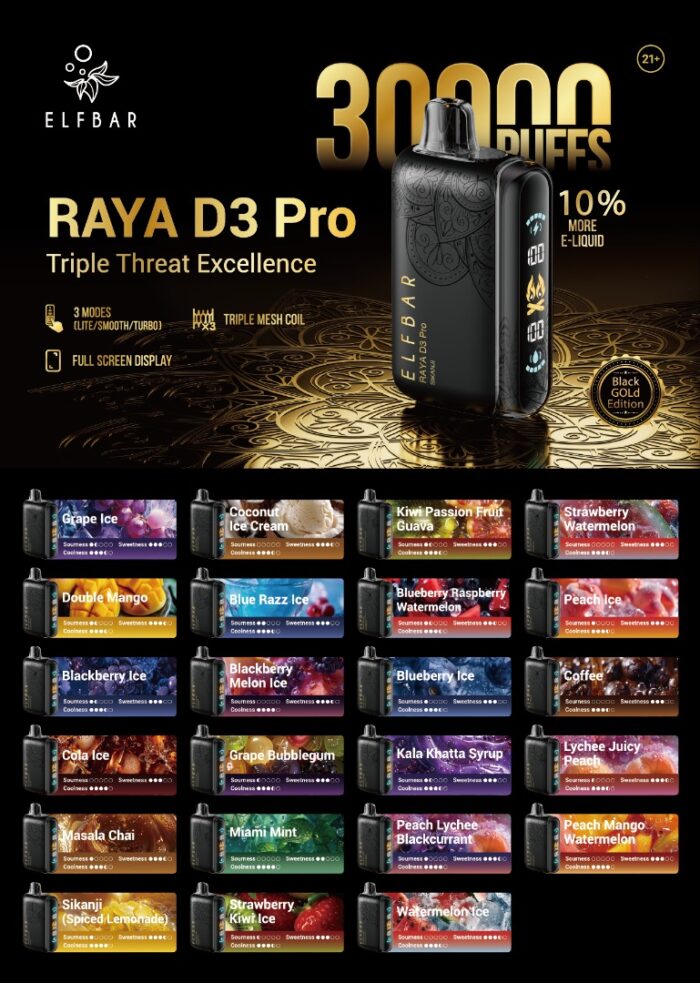 Elfbar Raya D3 Pro 30000 Puffs