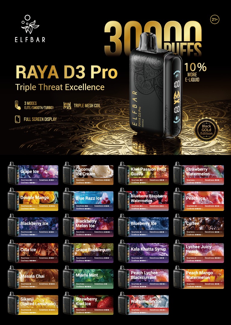 Elfbar Raya D3 Pro 30000 Puffs