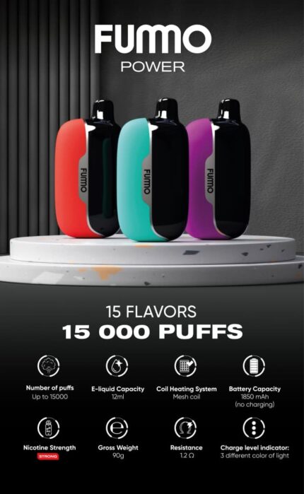 FUMMO POWER 15000 PUFFS 20MG DISPOSABLE VAPE