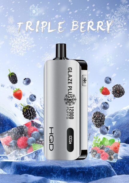 HQD Glaze Plus VAPE 12000 PUFFS TRIPLE BERRIES