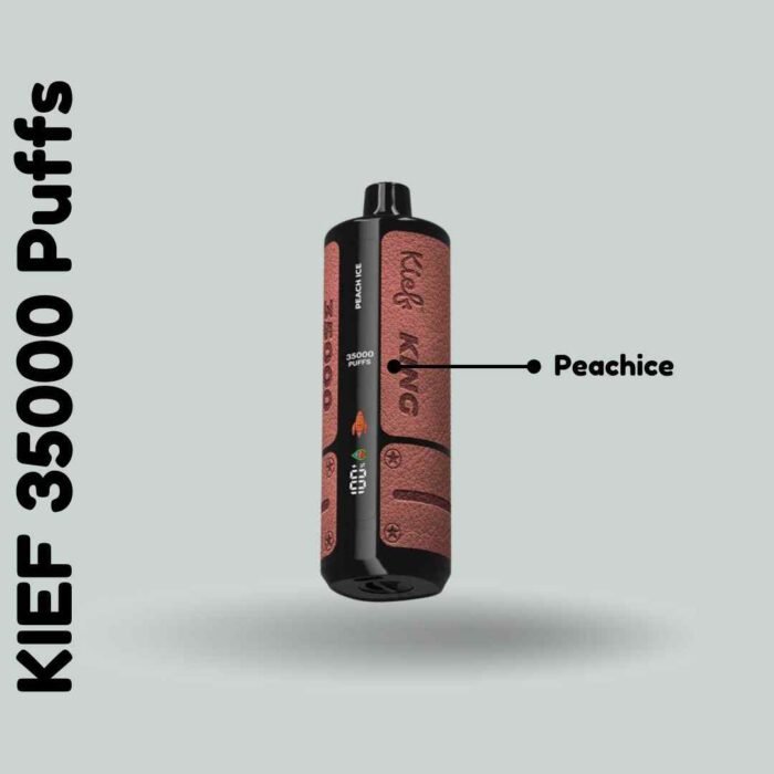 KIEF 35000 Puffs 3mg Nicotine Triple Mesh Coil Disposable Vape In Dubai Peach Ice