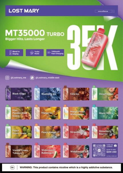Lost Mary Turbo MT35000 Puffs 50mg