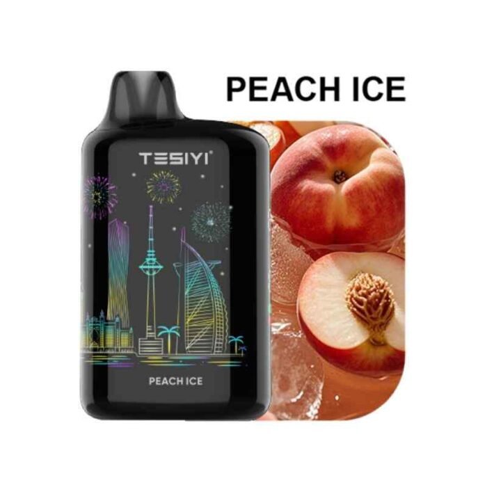 TESIYI 40000 Puffs 50mg Nicotine Dual Mode Disposable Peach Ice
