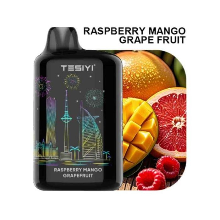 TESIYI 40000 Puffs 50mg Nicotine Dual Mode Disposable Raspberry Mango Grape Fruit