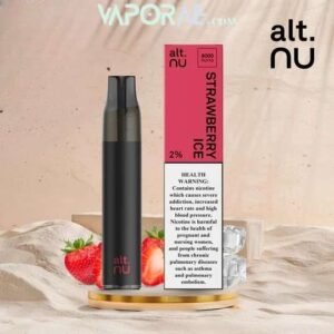 ALT NU 8000 Puffs 20mg Vape-strawberry-ice