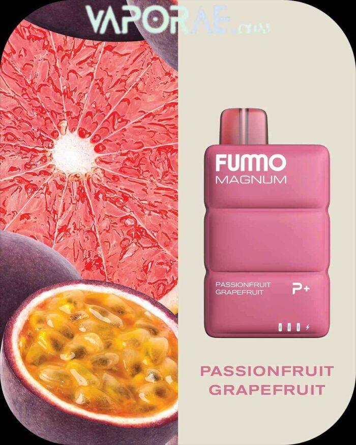 FUMMO Magnum 8000 Puffs 20MG Disposable Vape in Dubai-PASSIONFRUIT-GRAPEFRUIT