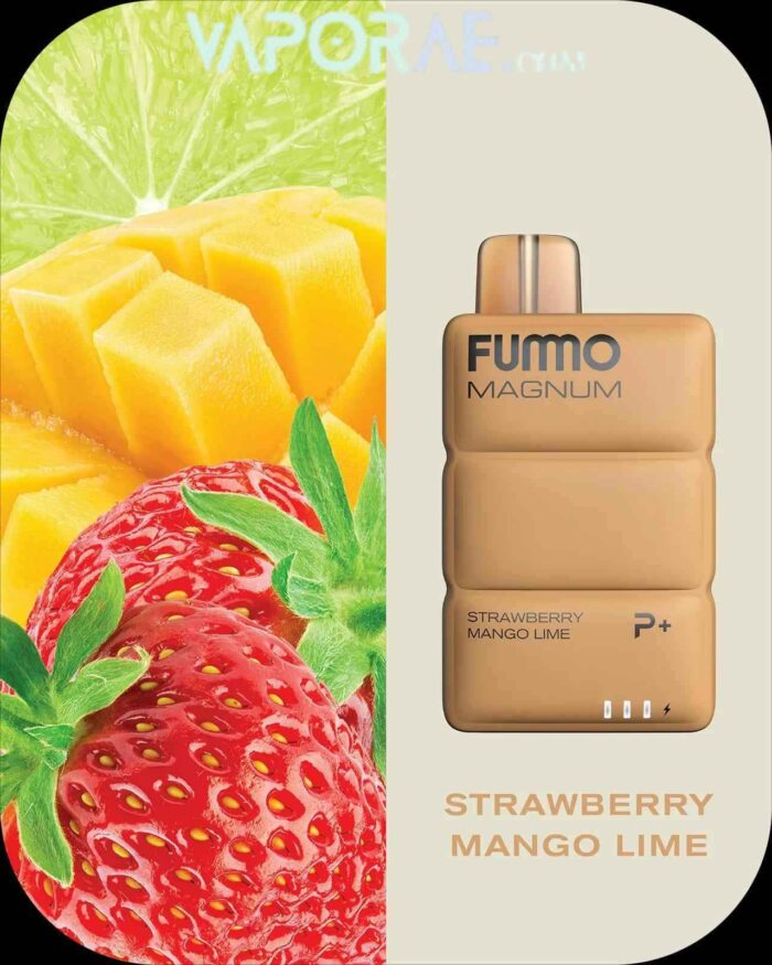FUMMO Magnum 8000 Puffs 20MG Disposable Vape in Dubai-STRAWBERRY-MANGO-LIME