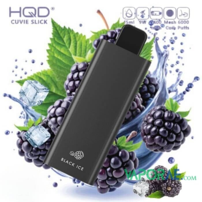 HQD CUVIE Slick 6000 Puffs 20MG Disposable Vape-Black-Ic