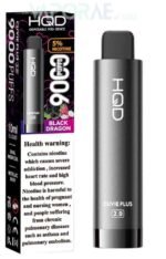 HQD Cuvie Plus 2.0 9000 Puffs Vape with LCD-black-dragon