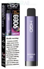HQD Cuvie Plus 2.0 9000 Puffs Vape with LCD-grape