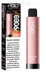 HQD Cuvie Plus 2.0 9000 Puffs Vape with LCD-peach-berry
