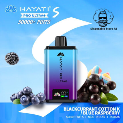 Hayati-Pro-Ultra-Plus-50000-Puffs-Disposable-Vape-Blackcurrant-Cotton-K