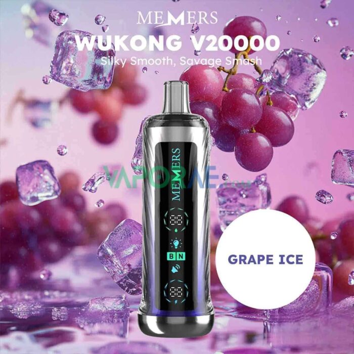 MEMERS Wukong V20000 Puffs Disposable Vape Price in Dubai Grape Ice
