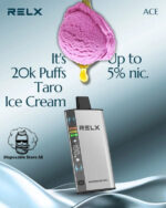 RELX Ace 20000 Puffs Disposable Vape Taro Ice Cream