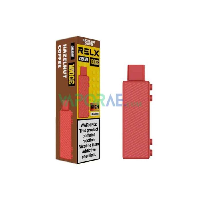 RELX Creator Kit 15000 Puffs Disposable Vape Price in Dubai Hazelnut Coffee
