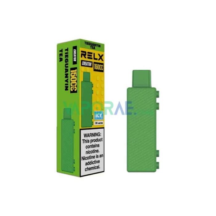 RELX Creator Kit 15000 Puffs Disposable Vape Price in Dubai Tieguanyin Tea