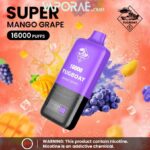 TUGBOAT Super 16000 Puffs 50MG Disposable Vape Price in Dubai Mango Grape