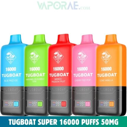 TUGBOAT Super 16000 Puffs 50MG Disposable Vape in Dubai
