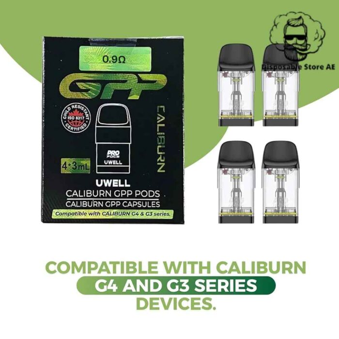 Uwell Caliburn G3G4G4 mini compatible Gpp 3ml pod cartridge in Dubai