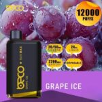 BECO Soft Max 12000 Puffs Disposable Vape Price in Dubai Grape Ice