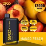 BECO Soft Max 12000 Puffs Disposable Vape Price in Dubai Mango Peach