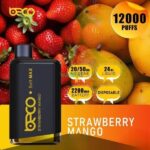 BECO Soft Max 12000 Puffs Disposable Vape Price in Dubai Strawberry Mango