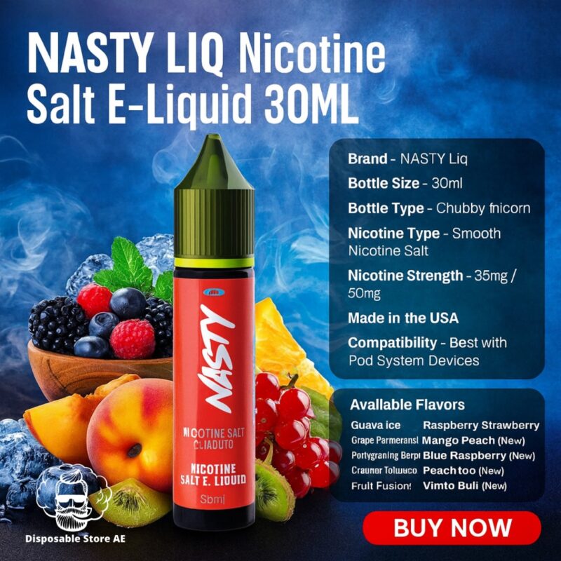 Nasty Liq Nicotine Salt E-Liquid 30ML In Dubai